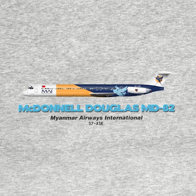 McDonnell Douglas MD-82 - Myanmar Airways International by TheArtofFlying